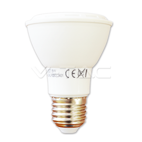 LED spuldze - LED Bulb - 8W PAR20 E27 White